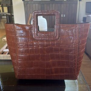 Staud Shirley Croc Bag